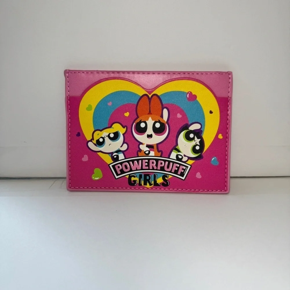 Pink and Yellow Powerpuff Girls Flat wallet NWT